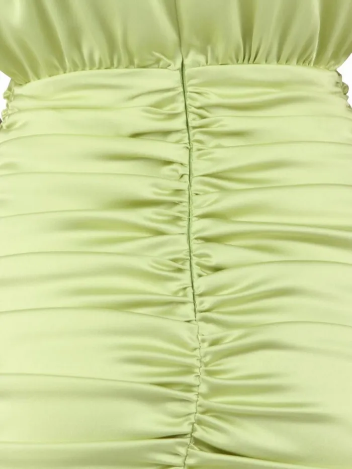 Crepe sable acetate blend dress