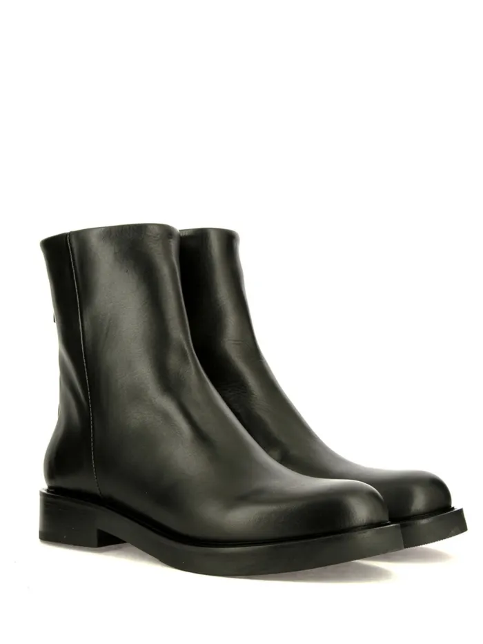 10mm hohe stiefeletten aus kalbsleder