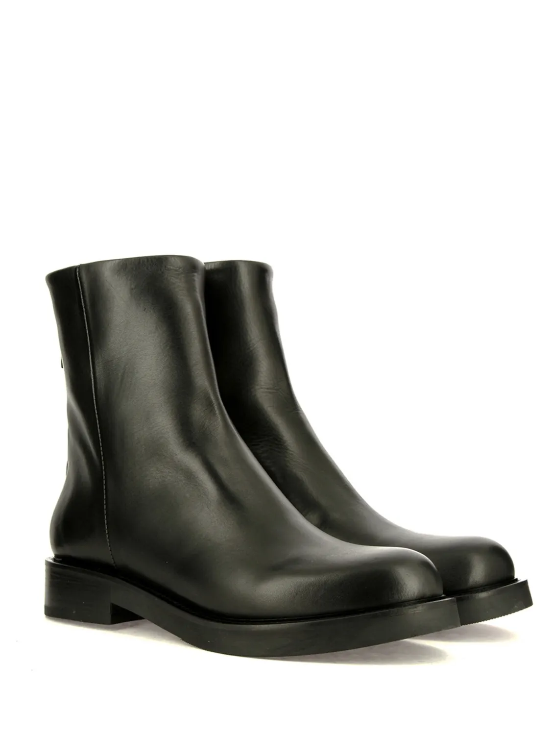 10mm hohe stiefeletten aus kalbsleder