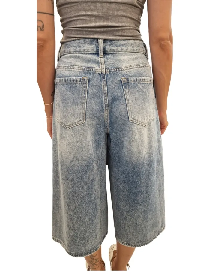 F5135 BERMUDA JEANS Denim