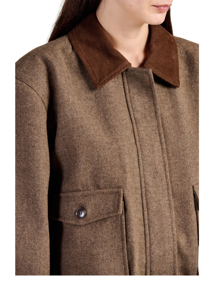 MARRONE/EFW260016/POLIESTERE