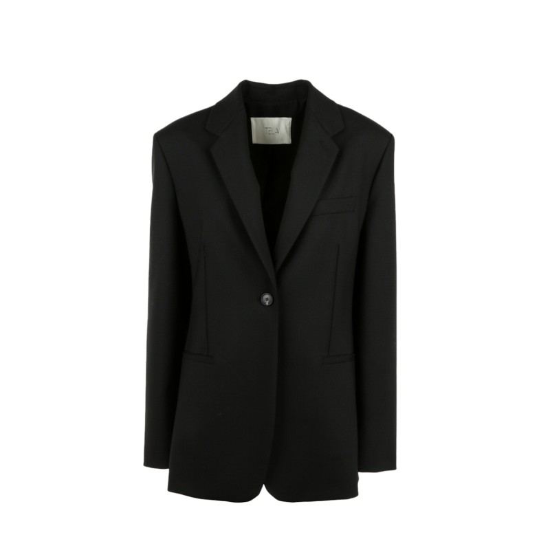 069827-ABELIA/WOOL  NERO Tela
